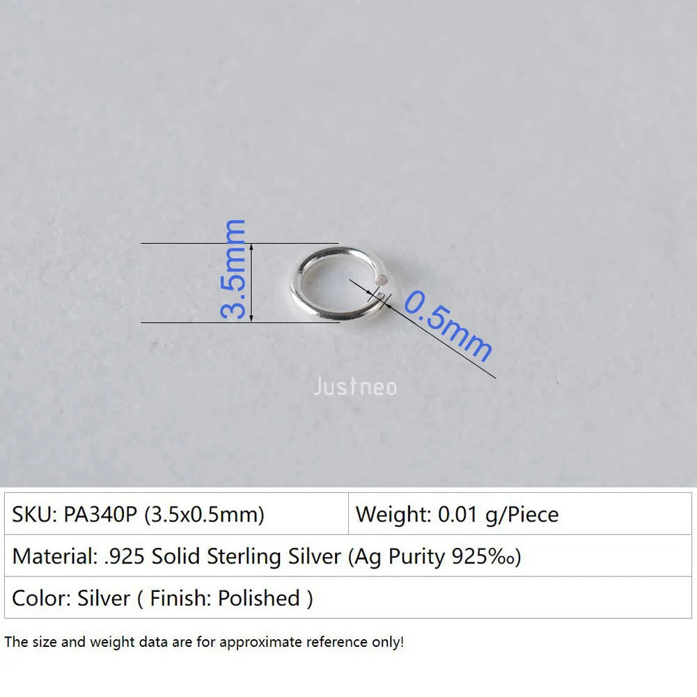 925 sterling silver open jump rings for jewelry making, silver beadnova open jump rings for Jewelry Making Necklace Repair