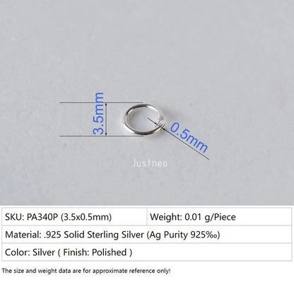925 sterling silver open jump rings for jewelry making, silver beadnova open jump rings for Jewelry Making Necklace Repair