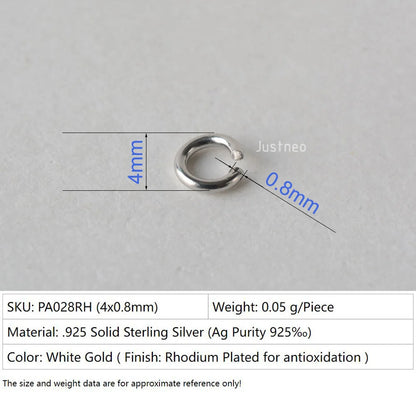 925 sterling silver open jump rings for jewelry making, silver beadnova open jump rings for Jewelry Making Necklace Repair