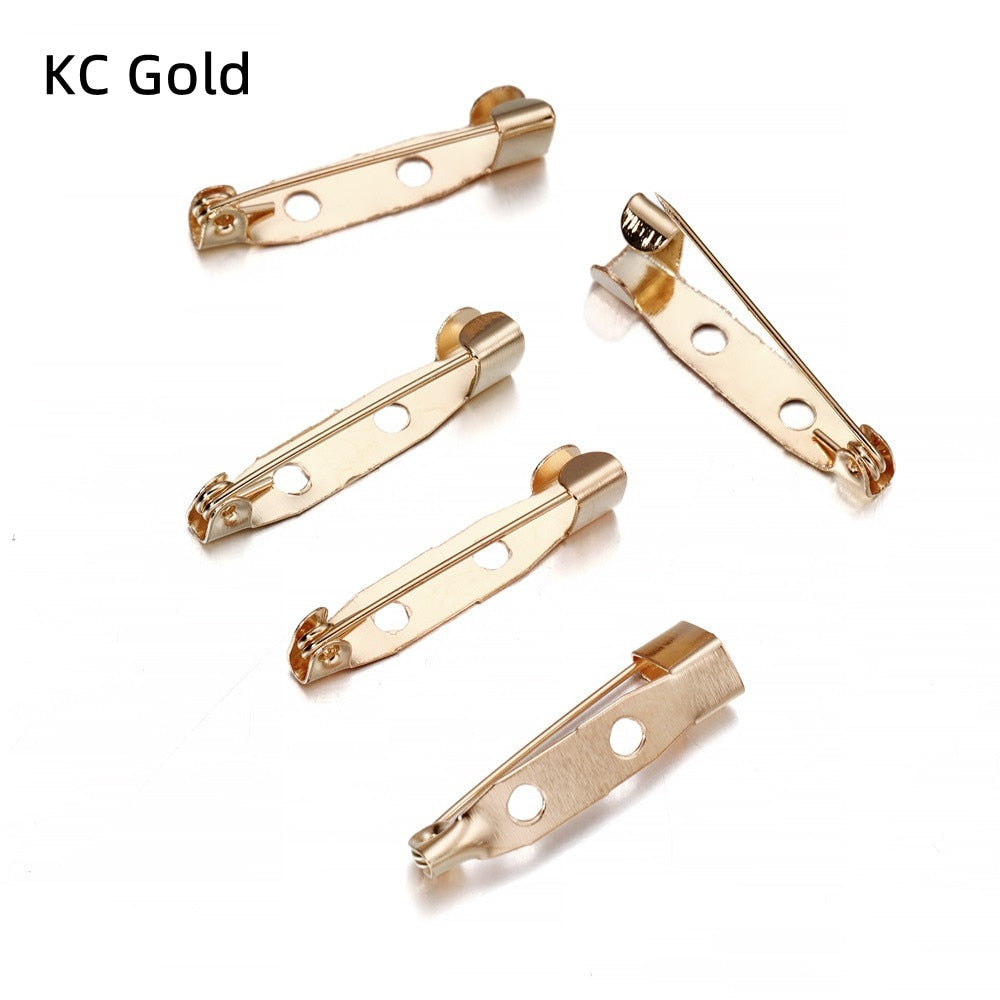 50 Stück 15–35 mm große Broschen-Clip-Basisstifte