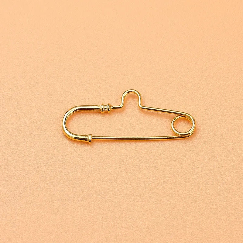 S925 Sterling Silver Pin Connection Buckle Brooch DIY Jewelry Accessories