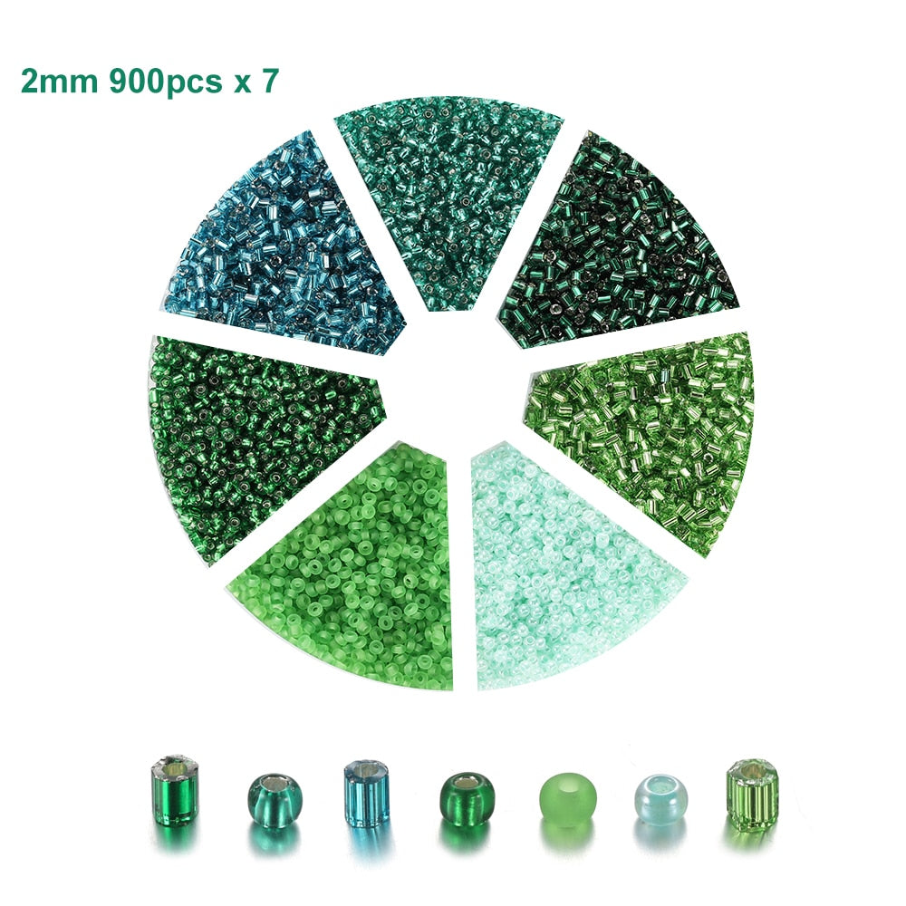 Tschechisches Charm-Kristall-Abstandsperlen-Set