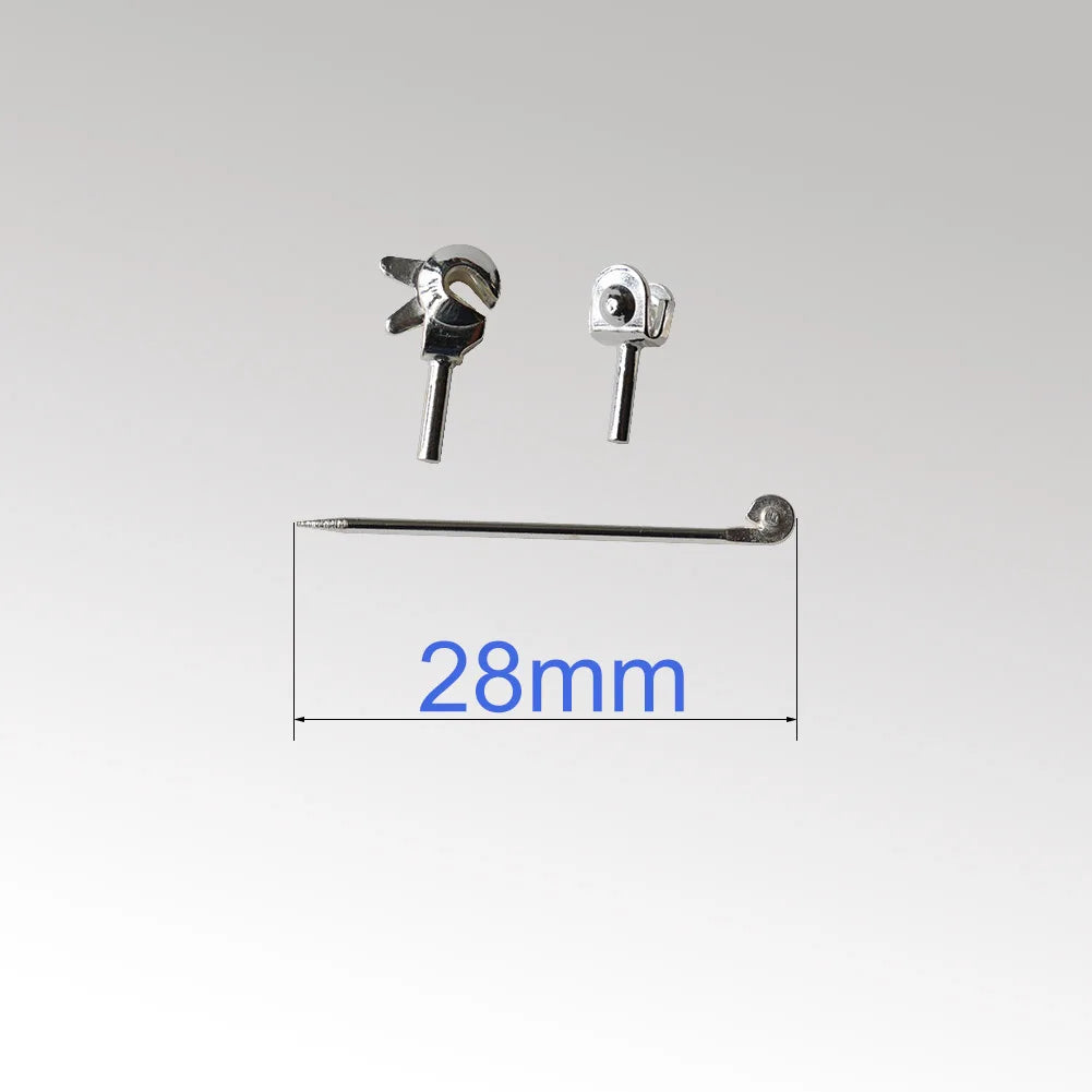 925 Sterling Silver Brooch Pin Backs For Jewelry Making , Silver Brooch Pin kit, Pin Back Straight Locking Jewelry Finding