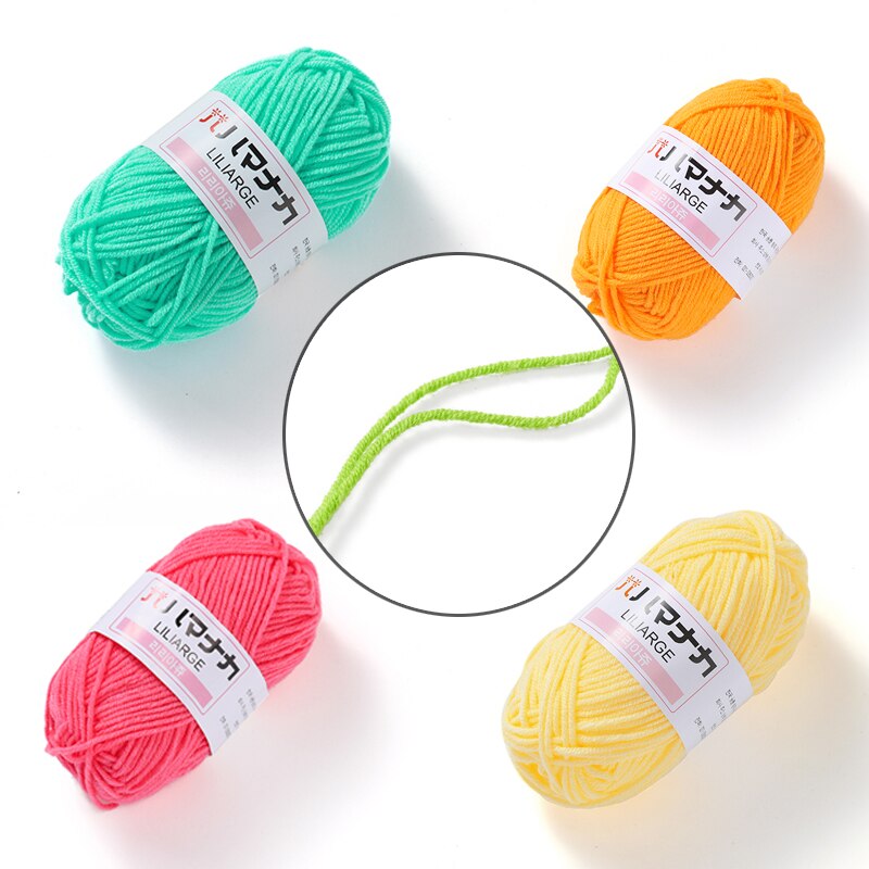 Buntes Acrylgarn, Häkelgarn, 1 Rolle à 25 Gramm