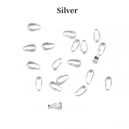 7-8mm Gold Clips Connectors, 100pcs