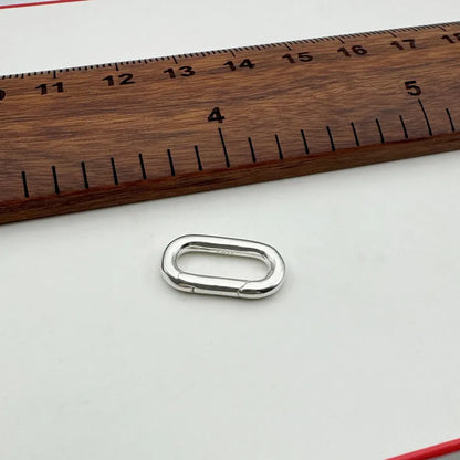 1PCS Solid 925 Sterling Silver Spring Clasps Square for Necklace Bracelet DIY Accessores Connector Making