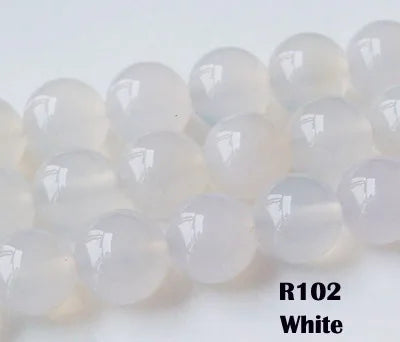 Agate Beads 10mm Semi-precious Stone Loose Beads Round Balls for Beaded Necklace Bracelet Earring Handmade Jewelry DIY