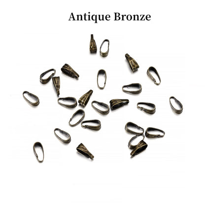 7-8mm Gold Clips Connectors, 100pcs