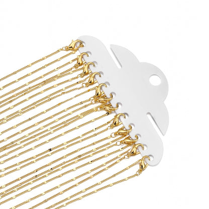 40-60cm Lobster Claw Clasp Necklace Chains, 12Pcs Pack