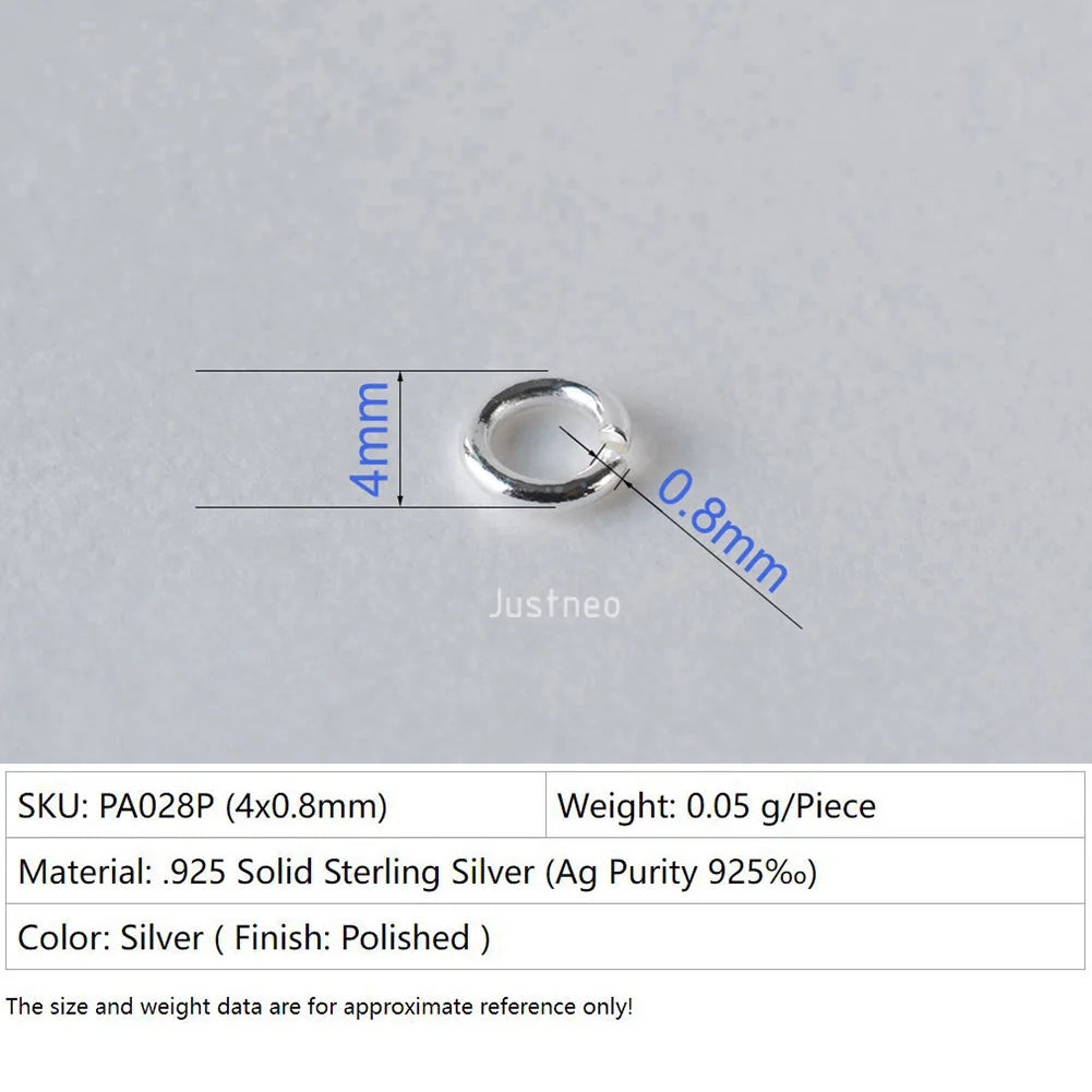 925 sterling silver open jump rings for jewelry making, silver beadnova open jump rings for Jewelry Making Necklace Repair
