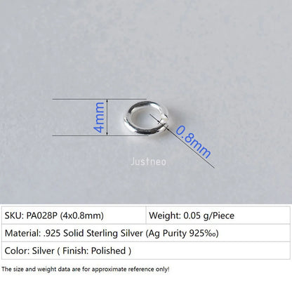 925 sterling silver open jump rings for jewelry making, silver beadnova open jump rings for Jewelry Making Necklace Repair