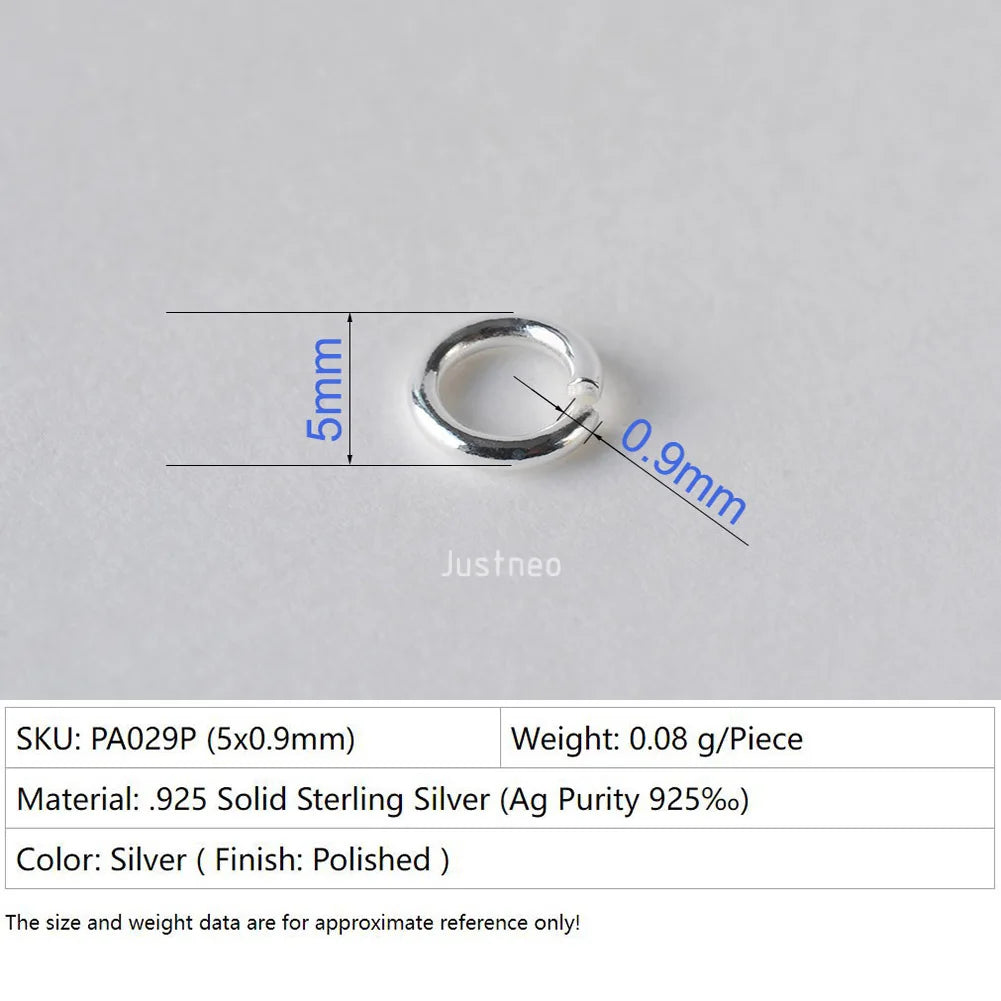 925 sterling silver open jump rings for jewelry making, silver beadnova open jump rings for Jewelry Making Necklace Repair
