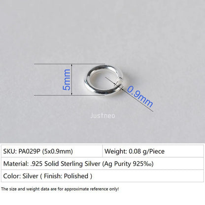 925 sterling silver open jump rings for jewelry making, silver beadnova open jump rings for Jewelry Making Necklace Repair