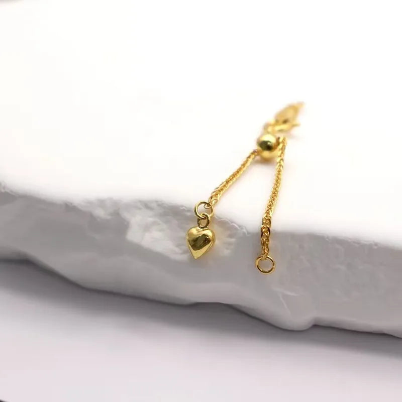 1PCS Solid 925 Sterling Silver Silicone Chopin Extended Chain Adjusting Chain Bracelet Necklace DIY Jewelry Finding