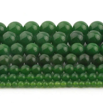 Natural Dark Green Jade Beads, 4-12mm