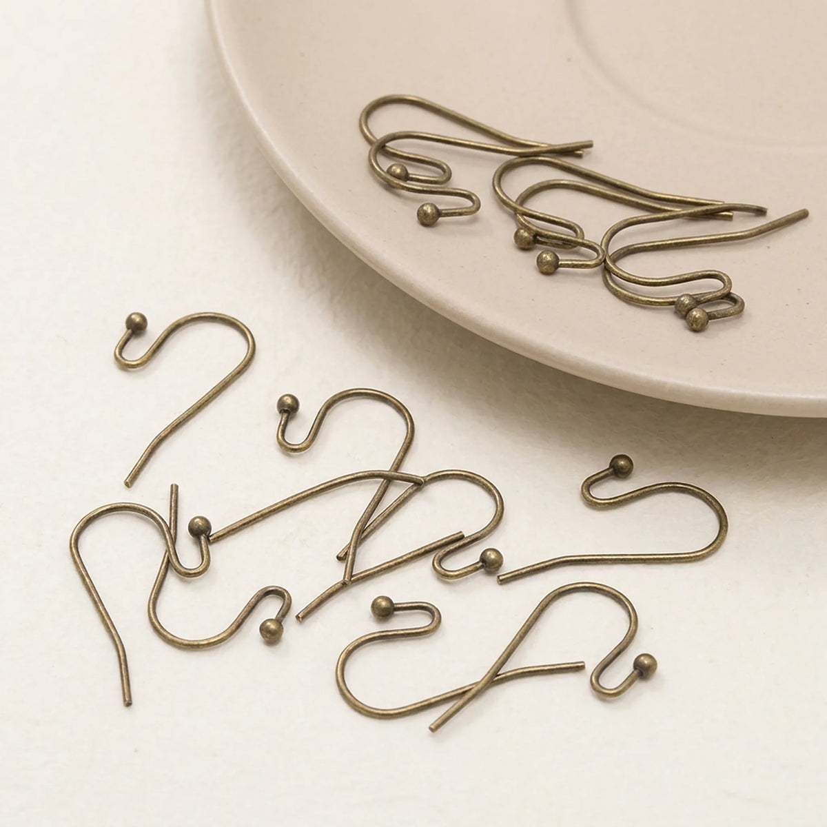 Antique bronze iron earring hooks 21x16mm 100pcs for handmade earrings