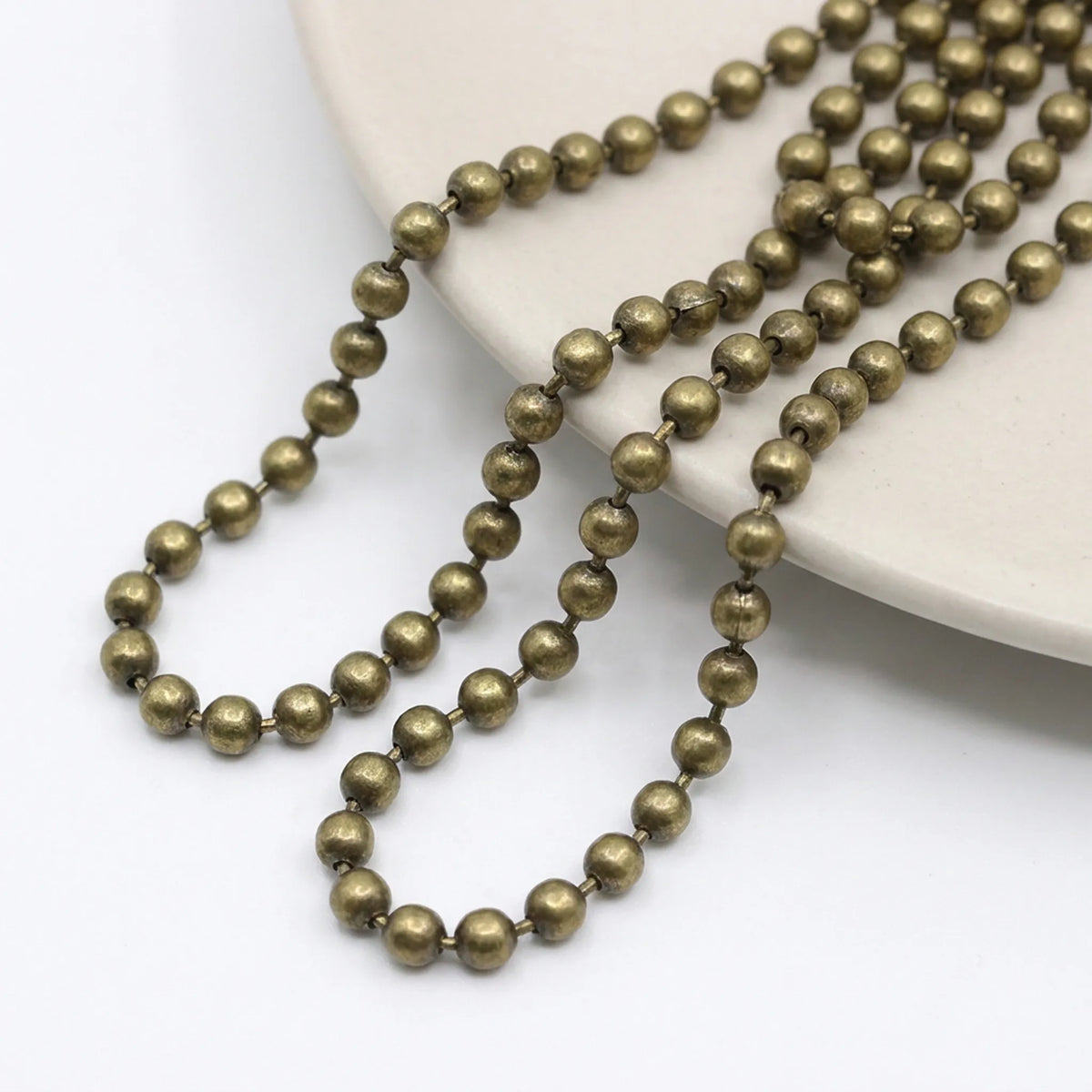 Antique bronze metal ball chain