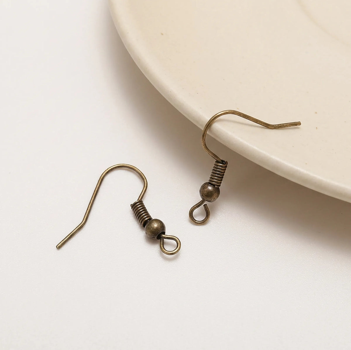 Antique bronze 20x17mm spring end earring hooks for jewelry making
