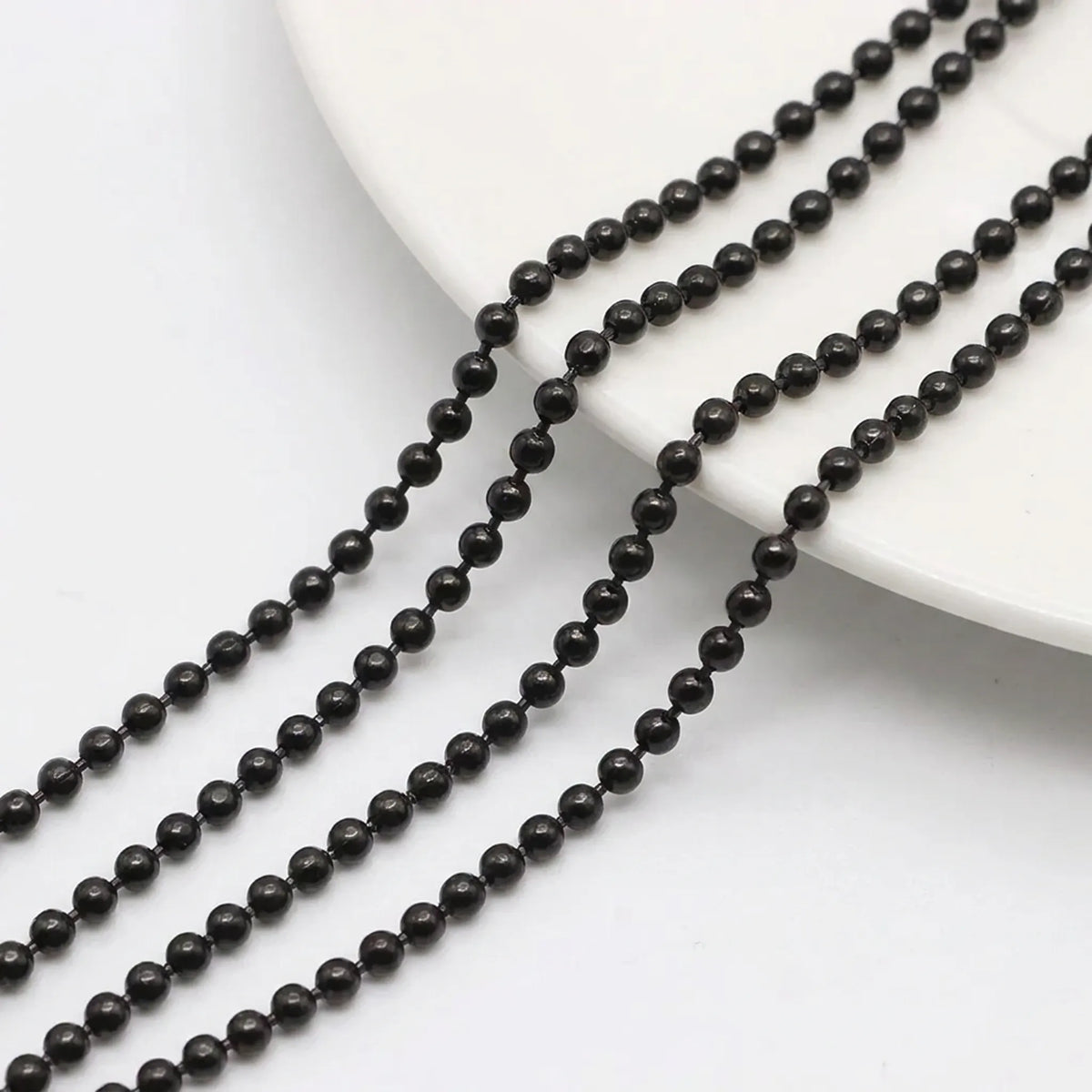 Black ball chain for jewelry making