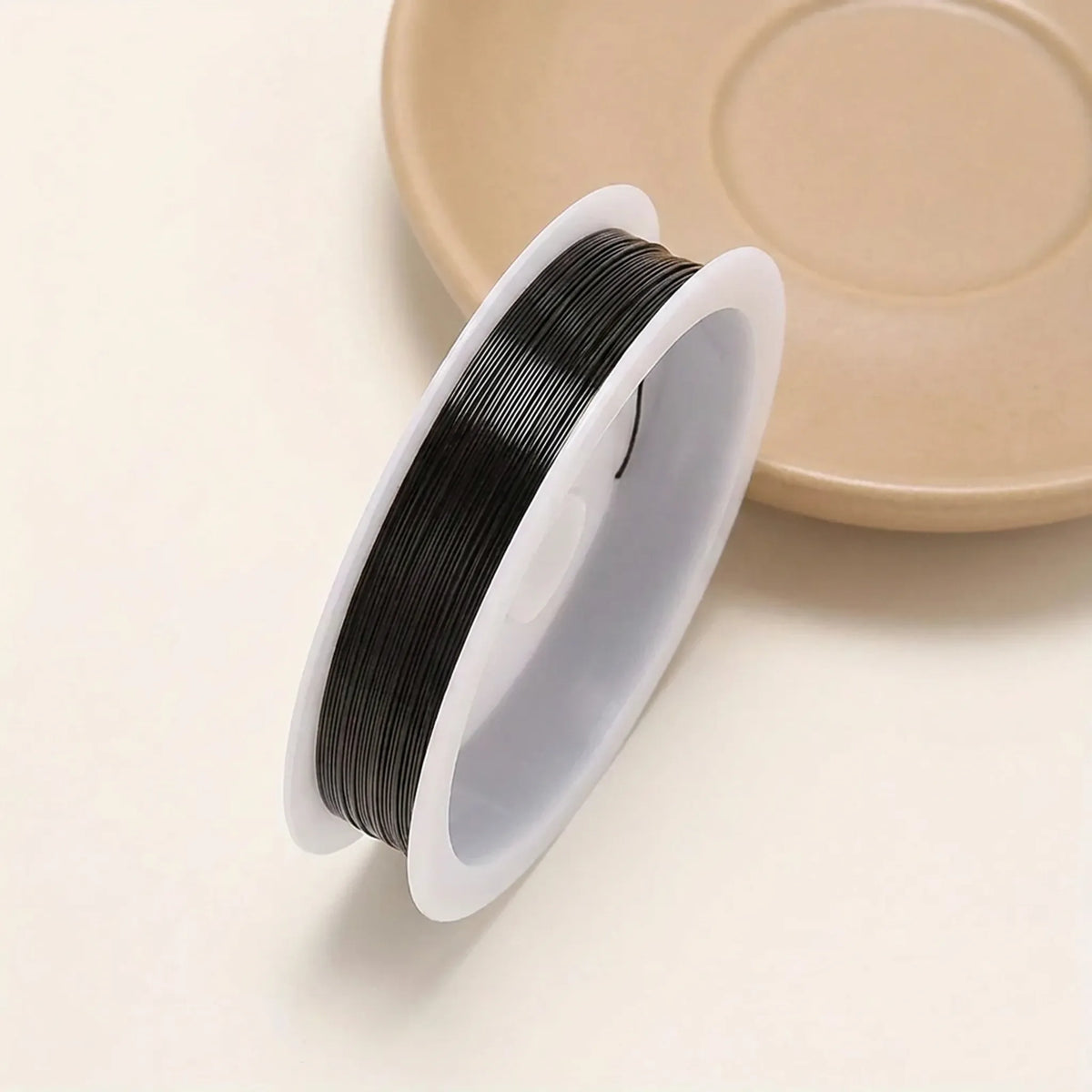 Black colored copper beading wire roll for jewelry making