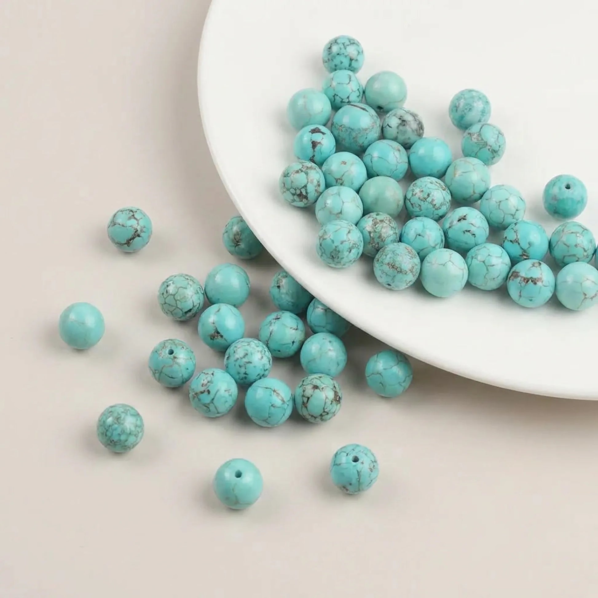 Blue gemstone beads for jewelry making projects
