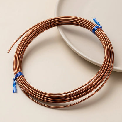 copper anodized round aluminum craft wire for jewelry making