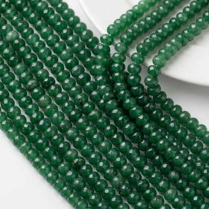 Dyed Jade Faceted Rondelle Beads 5x8mm