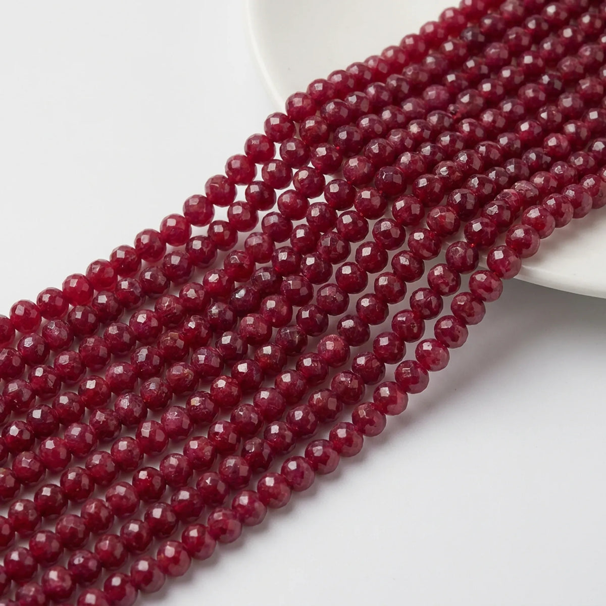Dyed Jade Faceted Rondelle Beads 5x8mm