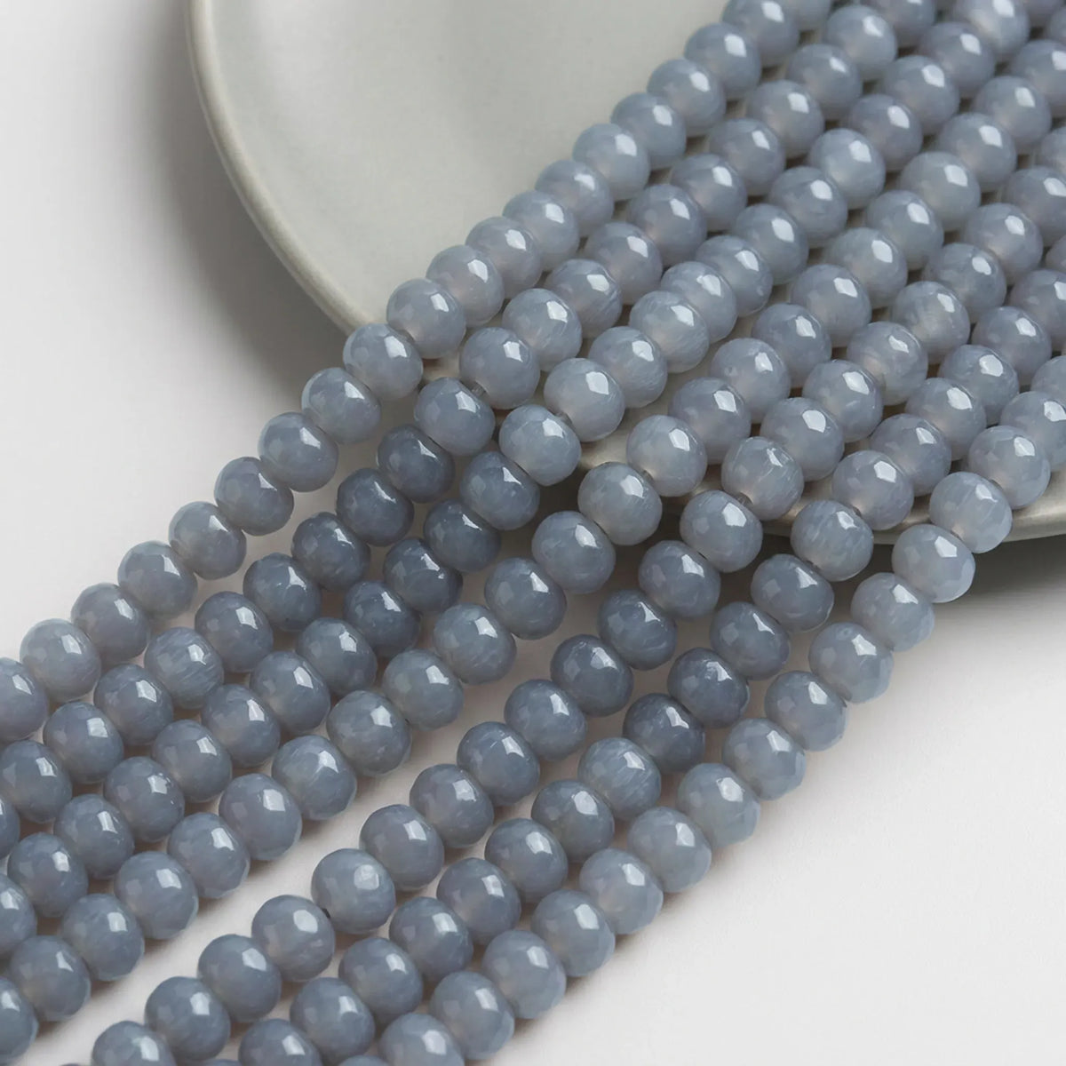 Dyed Jade Faceted Rondelle Beads 5x8mm