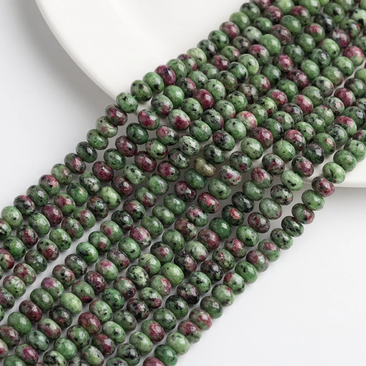 Dyed Jade Faceted Rondelle Beads 5x8mm