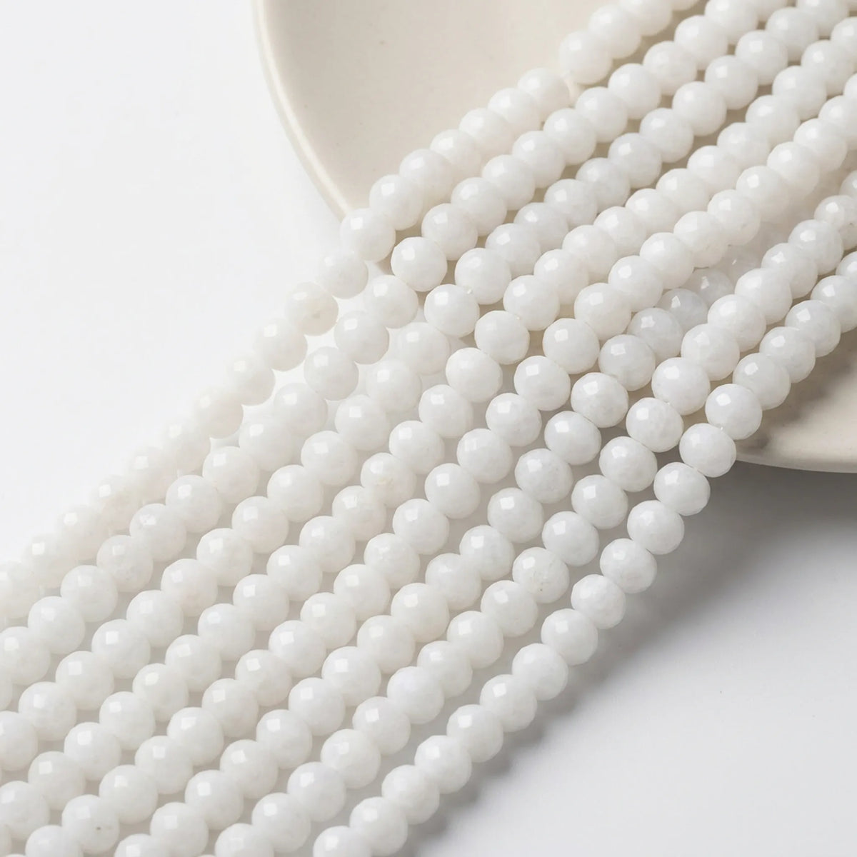 Dyed Jade Faceted Rondelle Beads 5x8mm