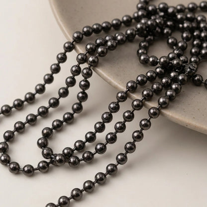 Gunmetal metal ball chain