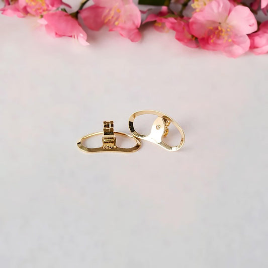18K Gold AU750 Earring Backs, 1pair