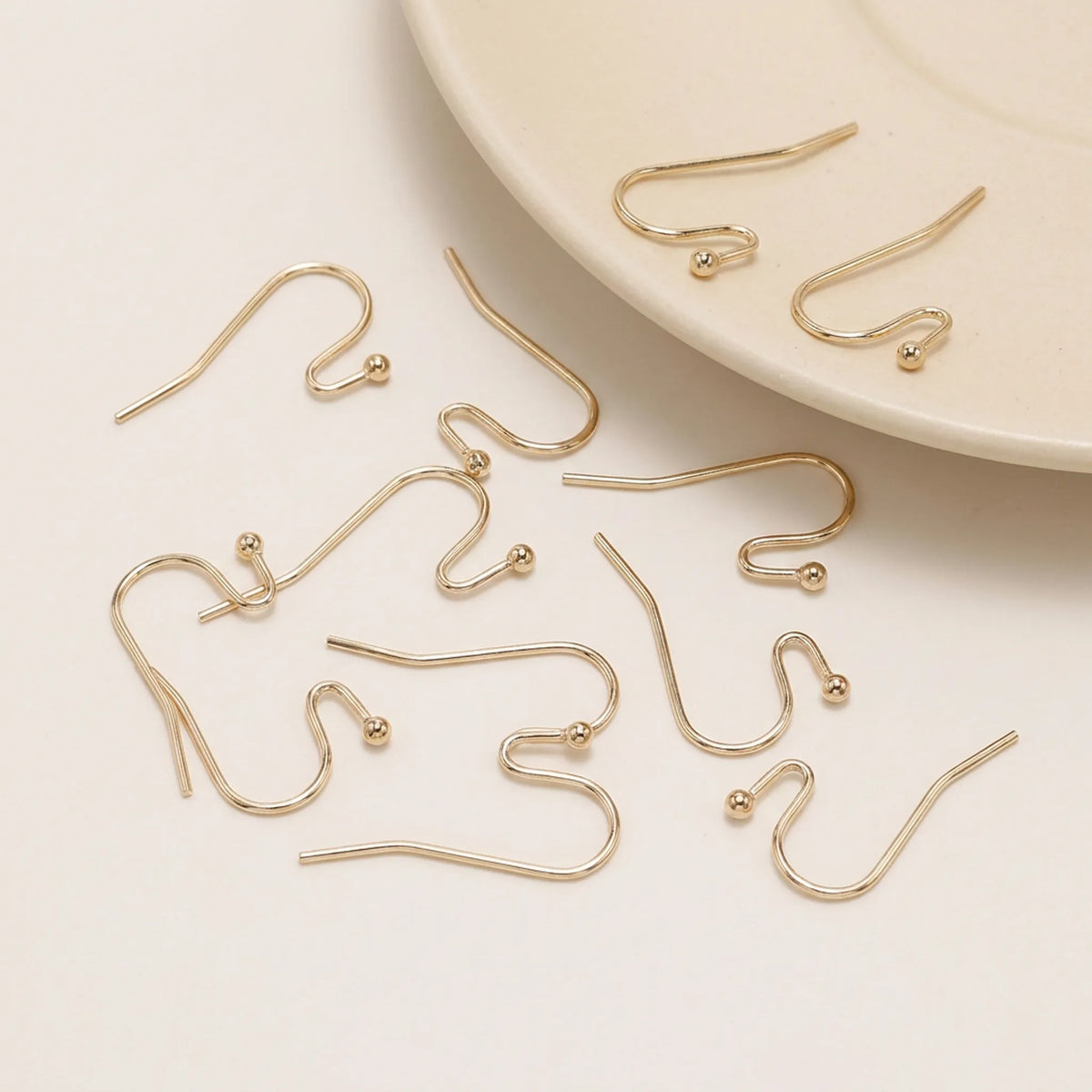KC gold iron earring hooks 21x16mm 100pcs for handmade earrings
