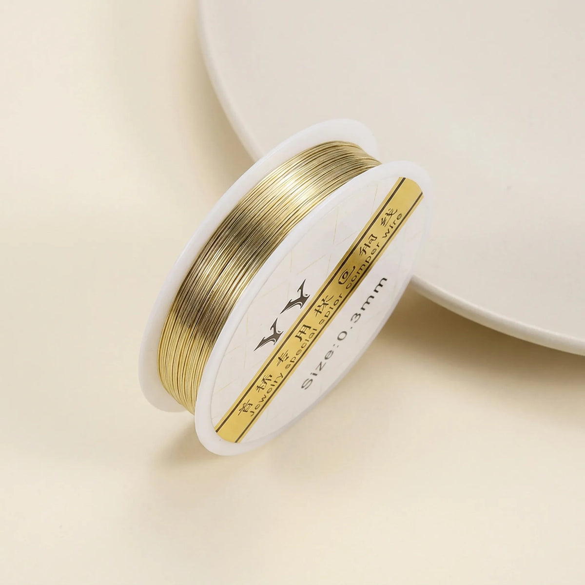 Light gold colored copper wire for jewelry making