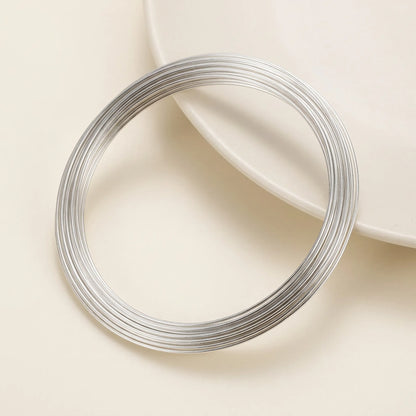 Silver Memory Steel Wire Bracelet Rings for Jewelry Making