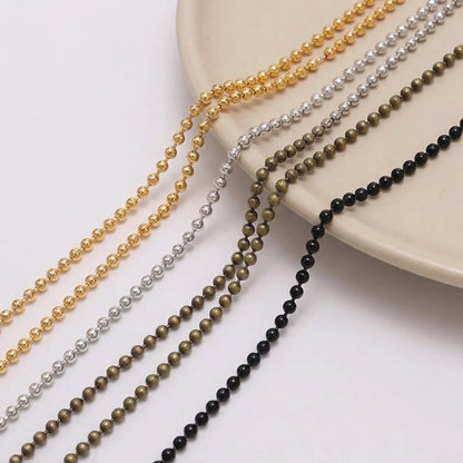 Metal ball chain for jewelry making