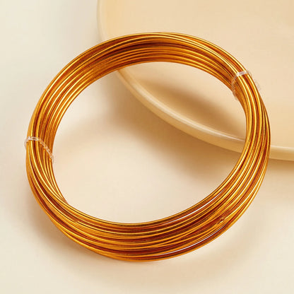 orange anodized round aluminum craft wire for jewelry making