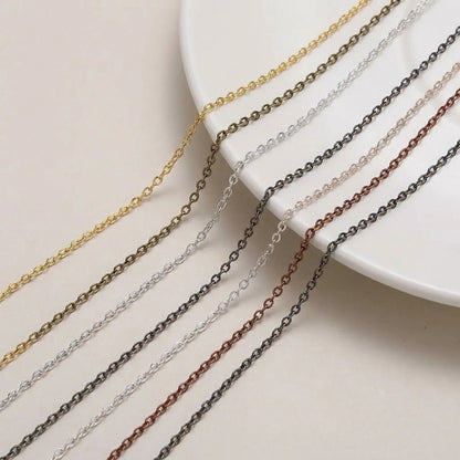 Oval link necklace chain for jewelry making