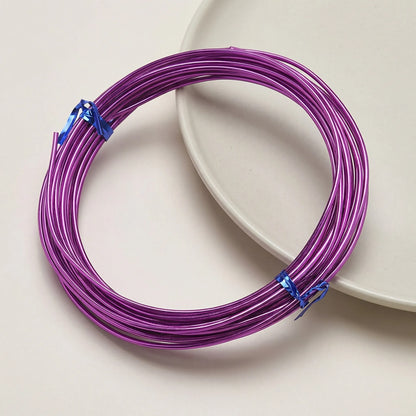 purple anodized round aluminum craft wire for jewelry making