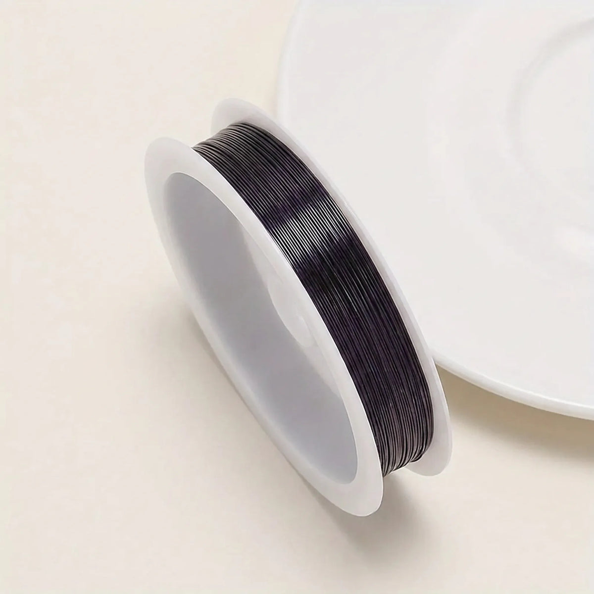 Purple colored copper beading wire roll for jewelry making
