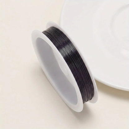 Purple colored copper beading wire roll for jewelry making