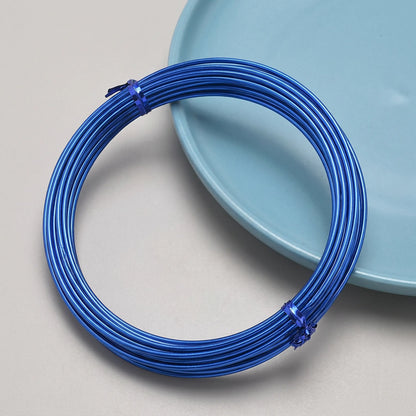 royal blue anodized round aluminum craft wire for jewelry making