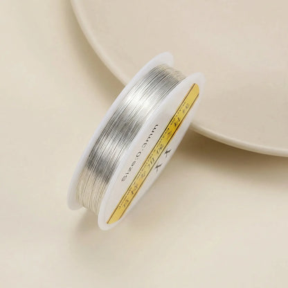 Silver colored copper wire for jewelry making