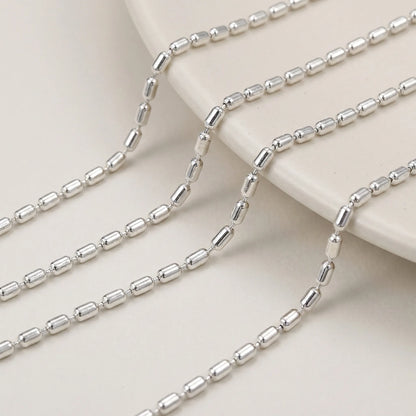 Cylinder Copper Bead Chain 2m