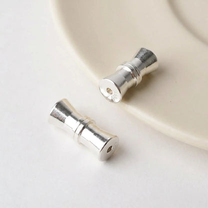 Solid 925 sterling silver barrel clasp for handmade necklaces and bracelets