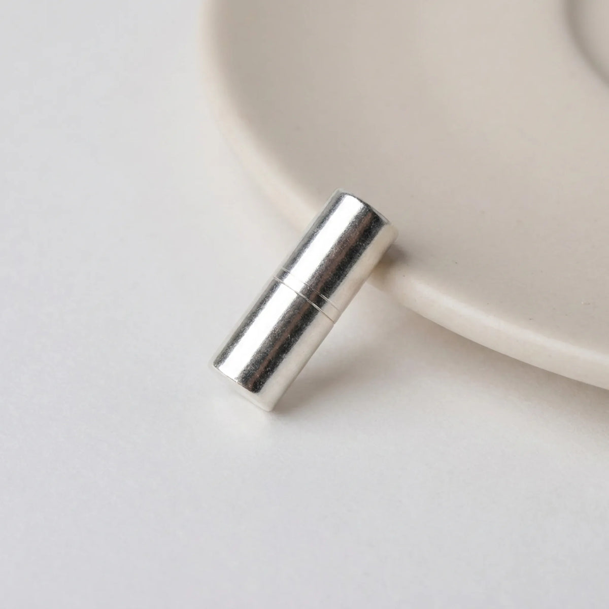 925 sterling silver barrel screw clasp 11x4mm with 1mm end hole