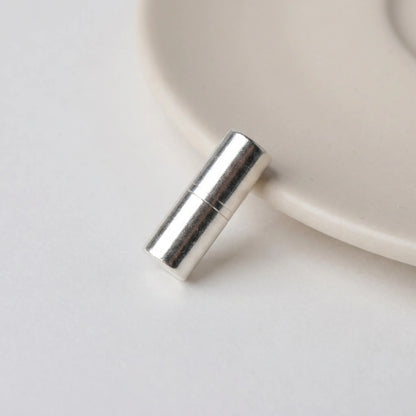 925 sterling silver barrel screw clasp 11x4mm with 1mm end hole