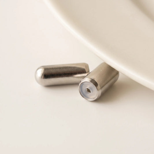 925 sterling silver protective brooch pin back with rubber interior