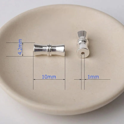 925 sterling silver screw clasp 10mm with 1mm hole for jewelry making